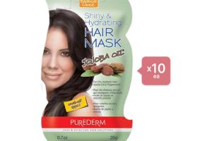 PUREDERM - Set Shiny & Hydrating Hair Mask - Jojoba Oil (10ea) Set