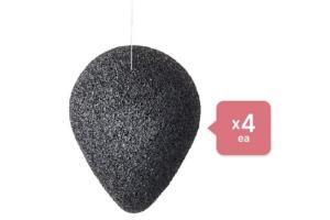 PURITO Bamboo Charcoal Konjac Sponge - 7g (4ea) Set PURITO Bamboo Charcoal Konjac Sponge - 7g (4ea) Set