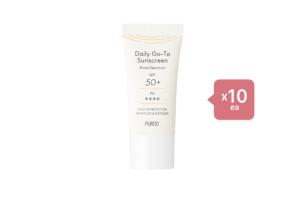 PURITO Daily Go-To Sunscreen SPF50+ PA++++ (Mini) - 15ml (10ea) Set PURITO Daily Go-To Sunscreen SPF50+ PA++++ (Mini) - 15ml (10ea) Set