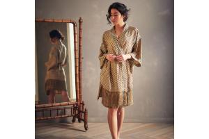 Rituals Jaypur Saree Kimono Green Flower