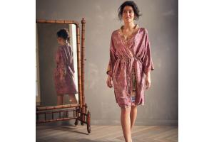 Rituals Jaypur Saree Kimono Paisley Pink