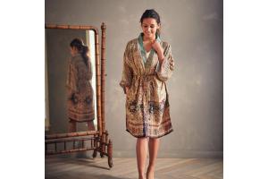 Rituals Jaypur Saree Kimono Salmon Square
