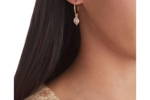 Rituals Rose Quartz Pendant Hoops Gold Plated