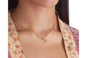 Rituals Rose Quartz Pendant Necklace Gold Plated