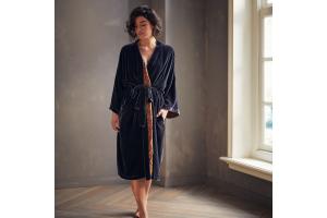 Rituals Saigon Silk Kimono Long Anthracite Grey