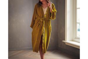 Rituals Saigon Silk Kimono Long Golden Ochre
