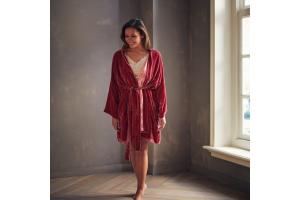 Rituals Saigon Silk Kimono Short Dark Rose