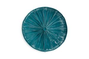 Rituals Saigon Silk Velvet Round Cushion Ocean Turquoise