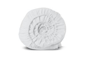 Rituals Singapore Satin Cotton Fitted Sheets 160x200cm White