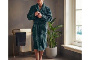 Rituals Super Smooth Cotton Bathrobe Men Petrol M