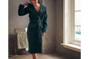 Rituals Super Smooth Cotton Bathrobe Women Petrol M Rituals Super Smooth Cotton Bathrobe Women Petrol M