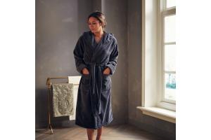 Rituals Super Smooth Cotton Bathrobe Women XL Charcoal Grey