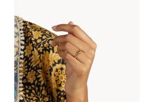 Rituals Tiger Eye Ring Marquise Cut Gold Plated