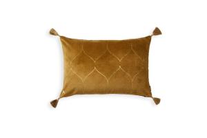 Rituals Vellore Cotton Velvet Cushion case 60x40cm Golden Mocha