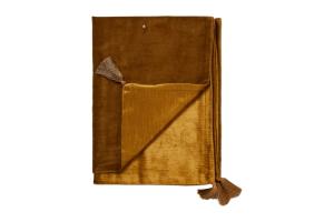Rituals Vellore Cotton Velvet Throw 180x140cm Golden Mocha
