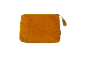 Rituals Vellore Medium Cotton Velvet Pouch Mehr Yellow
