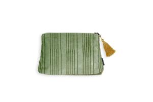 Rituals Vellore Medium Cotton Velvet Pouch Sage Green