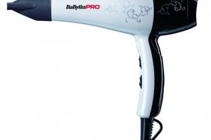 Sèche-cheveux Light noir et blanc 2000W BaByliss Pro