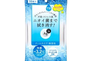 Shiseido - Drap de douche transparent Ag Deo 24 et Cool - 30pcs - Unscented
