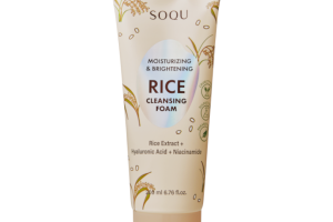 SOQU - Nettoyant à la mousse de riz hydratant et éclaircissant - 200ml