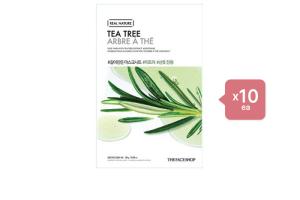 THE FACE SHOP - Real Nature Face Mask - Tea Tree - 1pc (10ea) Set