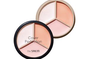 The Saem - Cache-cernes triple pot Cover Perfection - 4.5g*3 - 05 Dark Up Beige