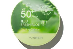 The Saem - Coussin rafraîchissant Jeju Fresh Aloe SPF 50+ PA+++ - 12g - Natural Beige
