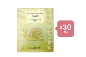 The Saem - Pure Natural Mask Sheet - Snail (30ea) Set