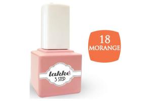 Vernis semi-permanent 18 morange Lakke' 3-step 7ML Vernis semi-permanent 18 morange Lakke' 3-step 7ML