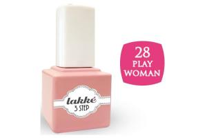 Vernis semi-permanent 28 play woman Lakke' 3-step 7ML Vernis semi-permanent 28 play woman Lakke' 3-step 7ML