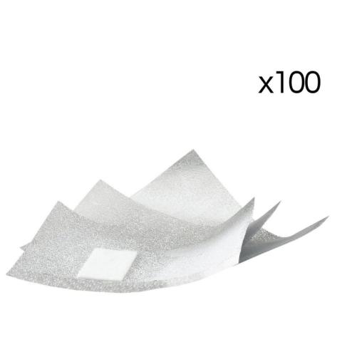 100 feuillettes aluminium pour dépose semi-permanent Sibel