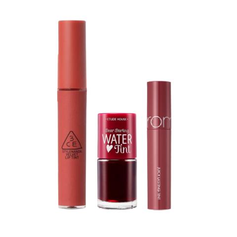 3CE x Etude House x Romand Set Lip Party