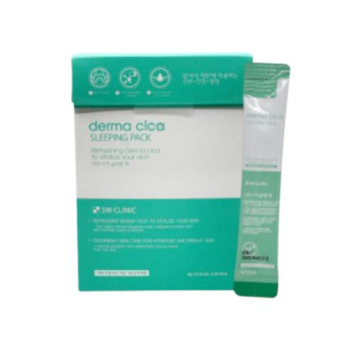 3W Clinic - Pack de couchage Derma Cica - 4g*20pièces