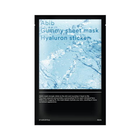 Abib - Masque en feuille gommeuse - Hyaluron Sticker - 1pièce