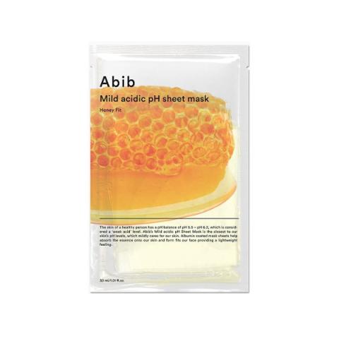 Abib - Masque en feuille de pH acide doux - Honey Fit - 1pièce