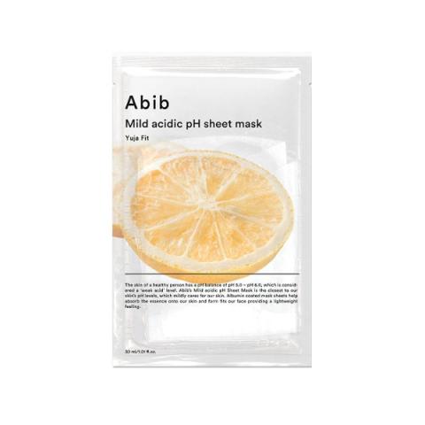 Abib - Masque en feuille de pH acide doux - Yuja Fit - 1pièce