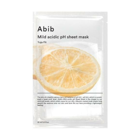 Abib - Mild Acidic pH Sheet Mask - Yuja Fit - 5pièces