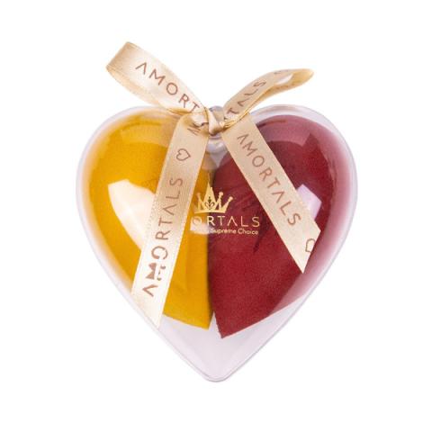 AMORTALS - Beauty Blender Set - Éponge BB Heart Shape (Yellow &...