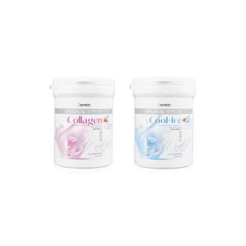 Anskin - Modeling Mask - (240g) - Collagen (1ea) + Cool-Ice (1ea) Set