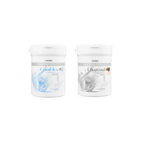 Anskin - Modeling Mask - (240g) - Cool-Ice (1ea) + Charcoal (1ea) Set