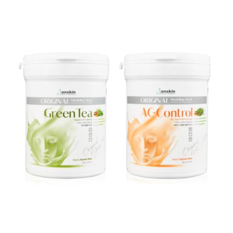 Anskin Modeling Mask - (240g) - Green Tea (1ea) + AC Control (1ea) Set