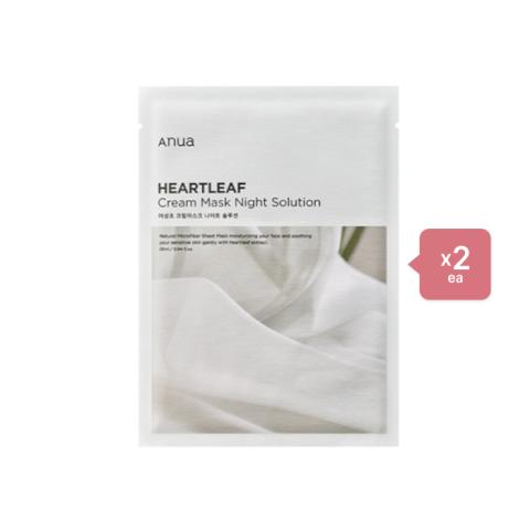 ANUA Heartleaf Cream Mask Night Solution - 1pc (2ea) Set