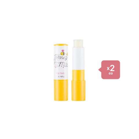 A'PIEU Honey & Milk Lip Balm - 3.3g (2ea) Set