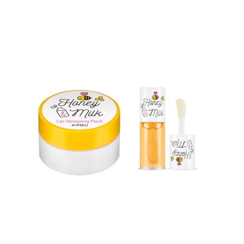 A'pieu - Honey & Milk Lip Care Set A'pieu - Honey & Milk Lip Care Set