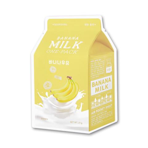 A'PIEU - Masque en feuille Milk One Pack - Banana - 1pièce