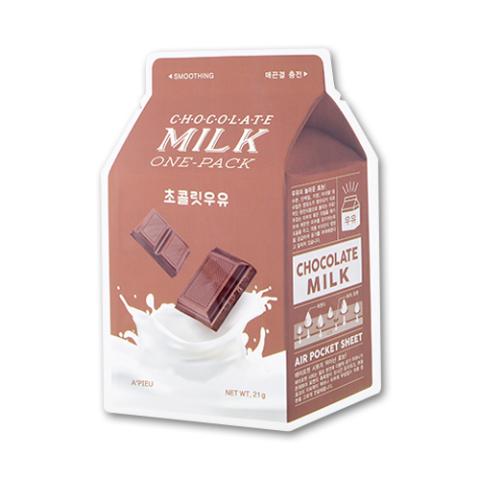 A'PIEU - Masque en feuille Milk One Pack - Chocolate - 1pièce A'PIEU - Masque en feuille Milk One Pack - Chocolate - 1pièce