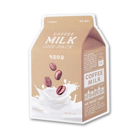 A'PIEU - Masque en feuille Milk One Pack - Coffee - 1pièce