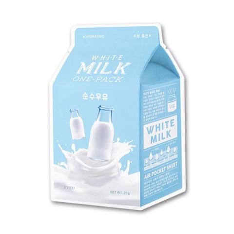 A'PIEU - Masque en feuille Milk One Pack - White - 1pièce