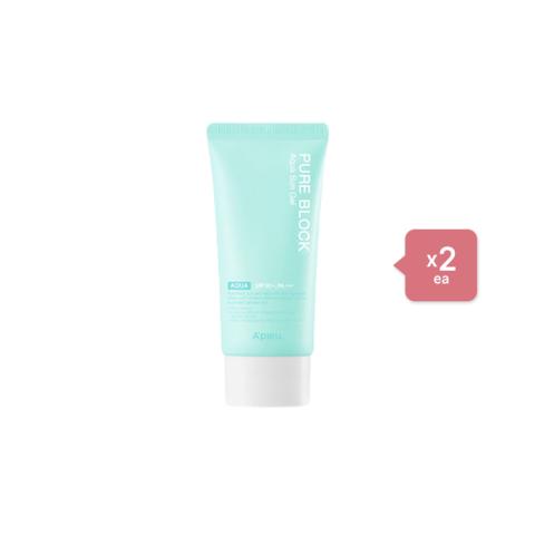 A'PIEU Pure Block Aqua Sun Gel SPF50+ PA+++ (2ea) Set A'PIEU Pure Block Aqua Sun Gel SPF50+ PA+++ (2ea) Set