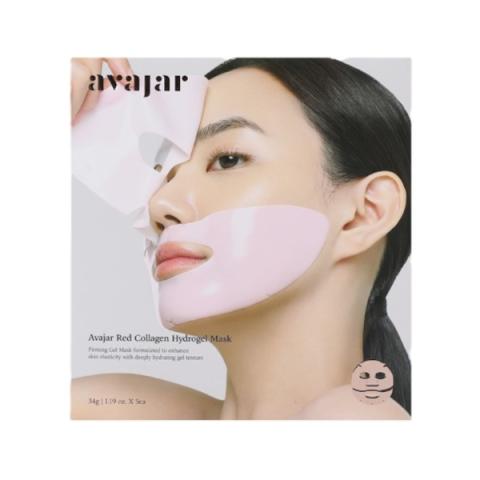 avajar - Masque hydrogel au collagène rouge - 5pièces